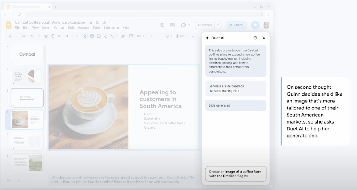 Create unique content in Google Slides