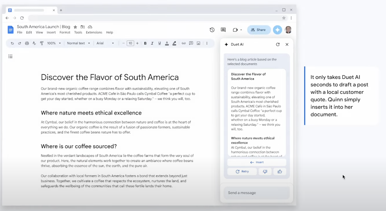 Quickly create blogs and assets 