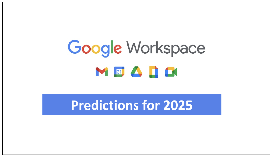 Google Workspace predictions for 2025